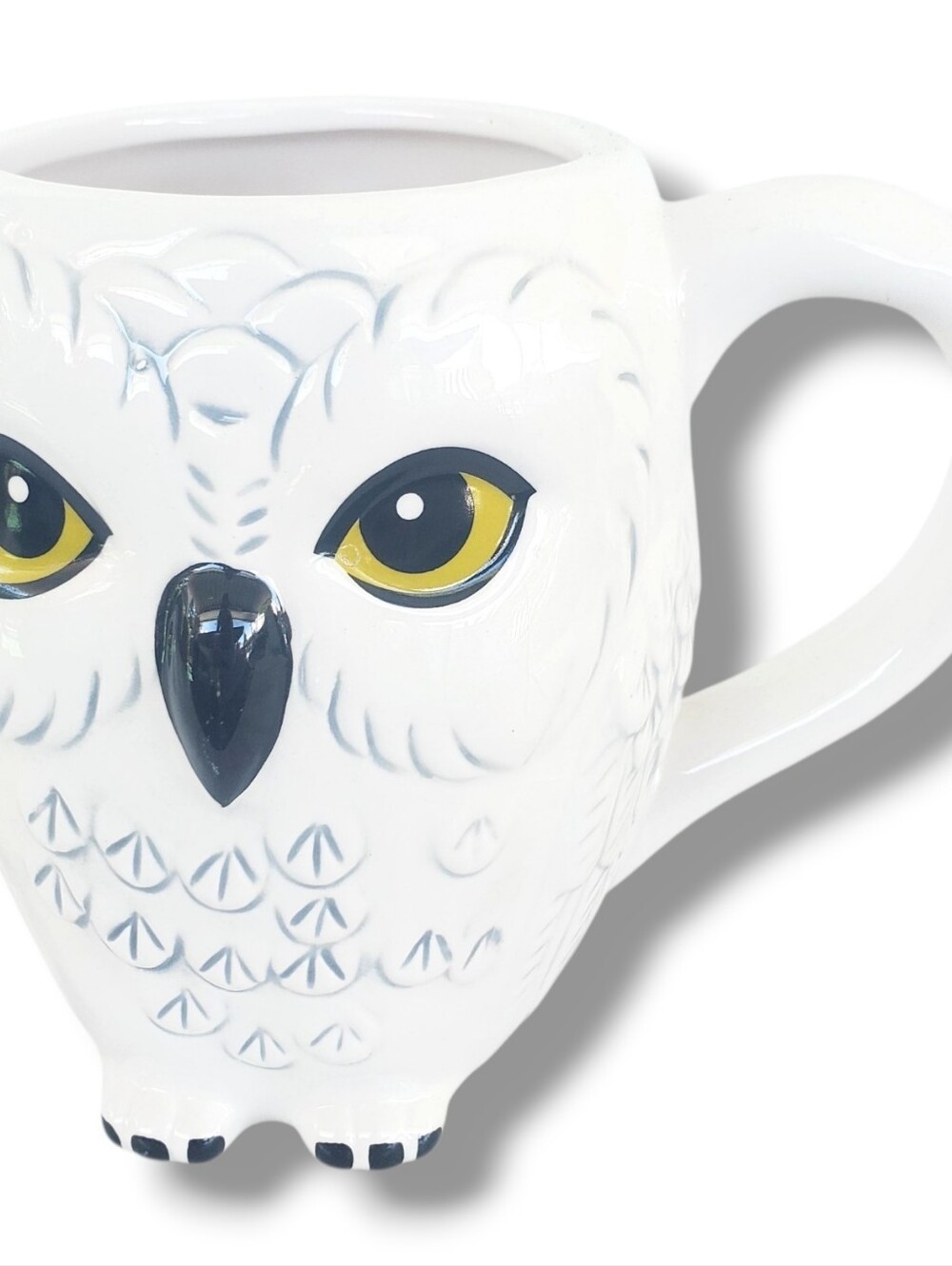 Harry Potter Hedwig Owl Coffee Mug Tea Cup Ceramic Sculptural Shaped 5" Inches